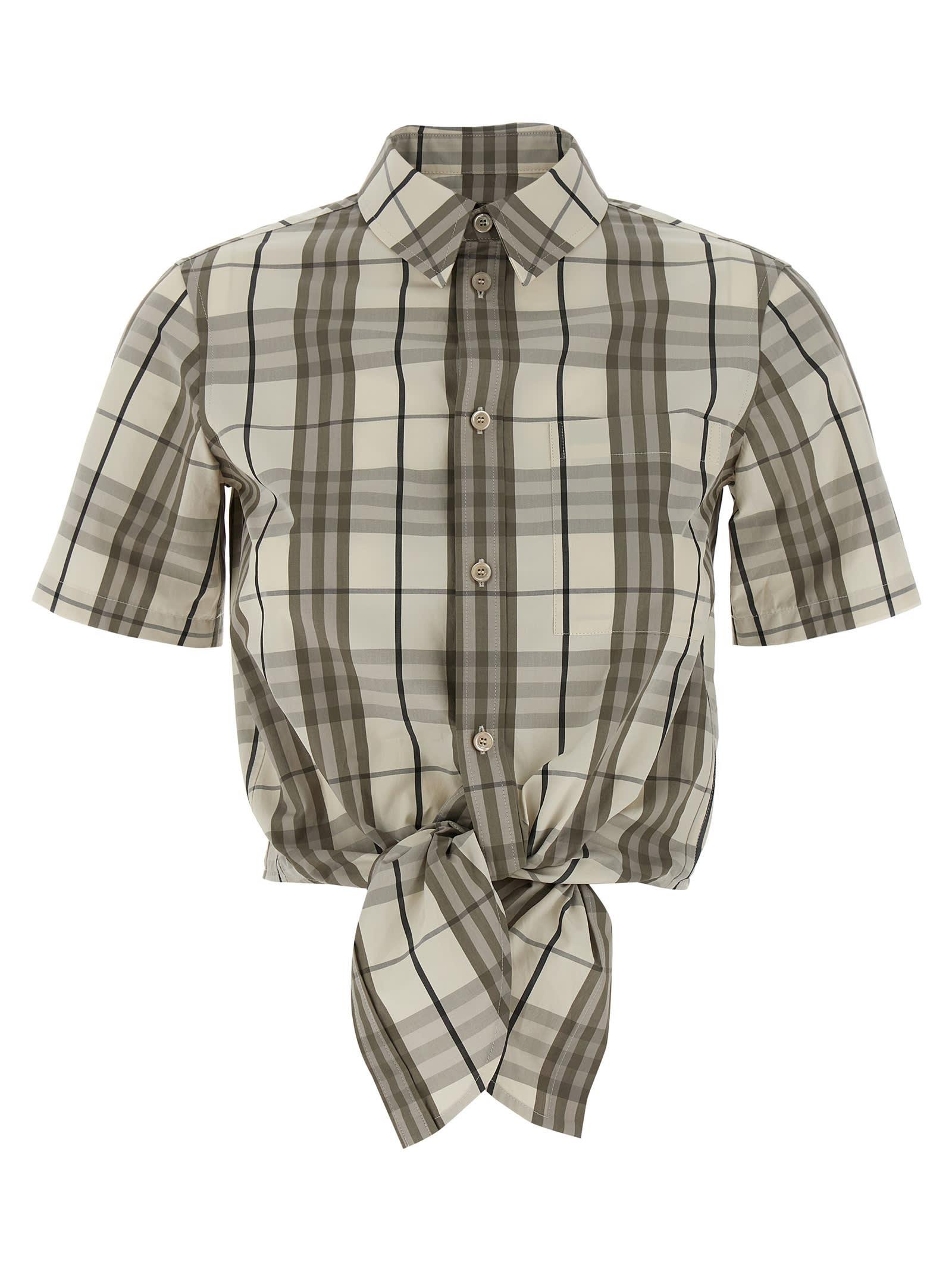burberry cropped shirt