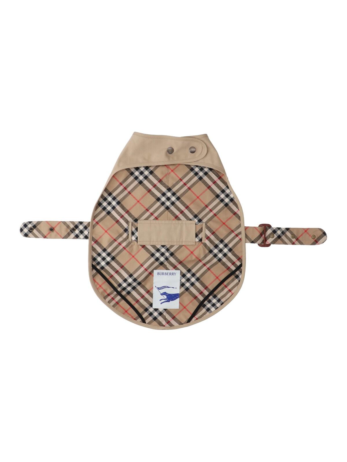 burberry dog coat "check"