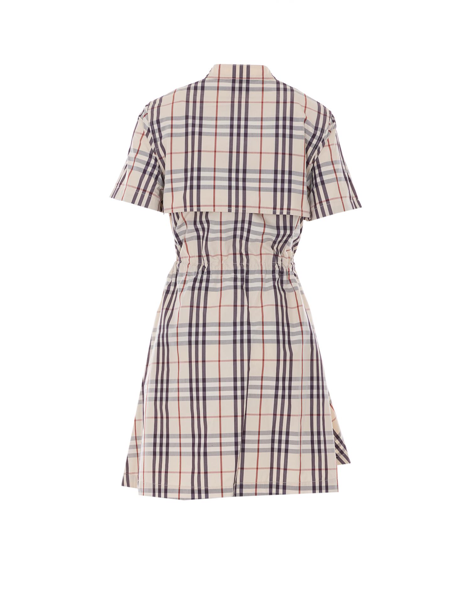 burberry dresses beige cotton - women