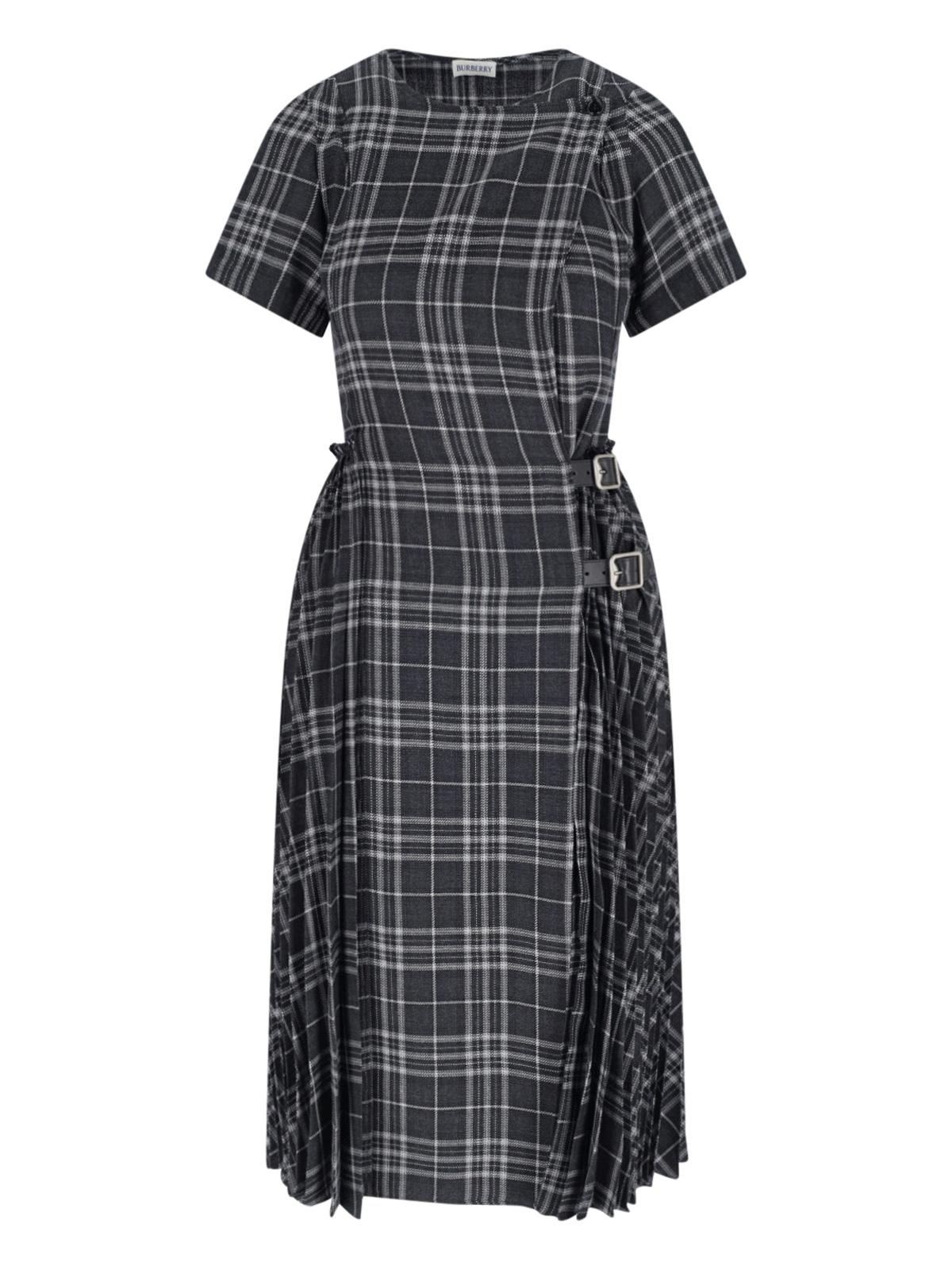 burberry dresses grey polyester - women