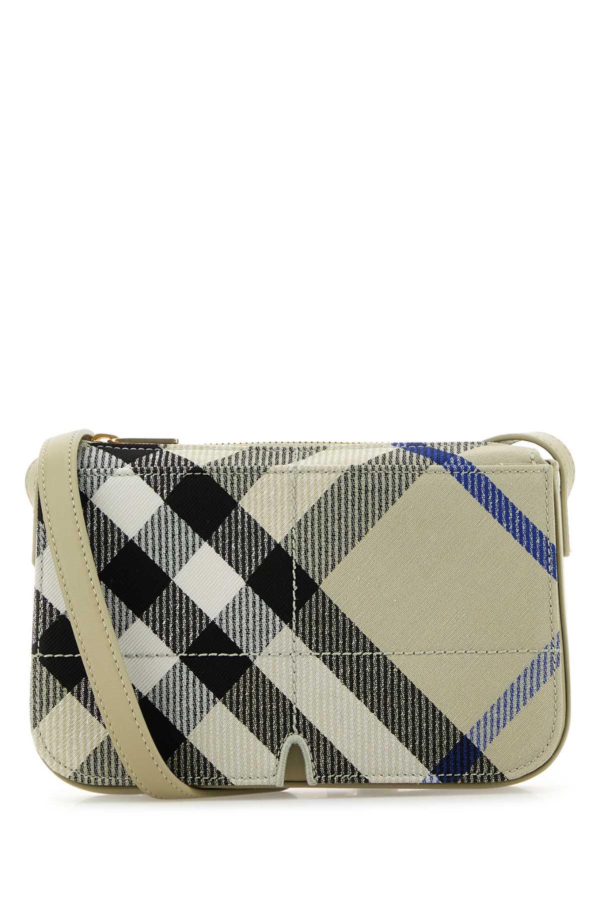 burberry embroidered canvas snip crossbody bag