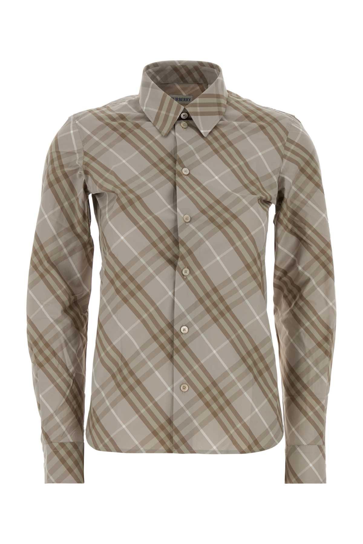 burberry embroidered poplin shirt
