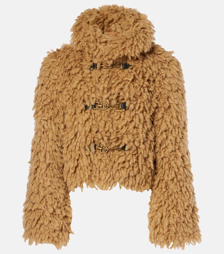 burberry faux shearling jacket