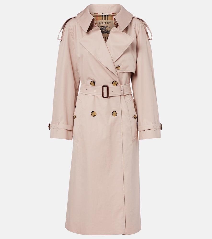 burberry fitzrovia cotton gabardine trench coat