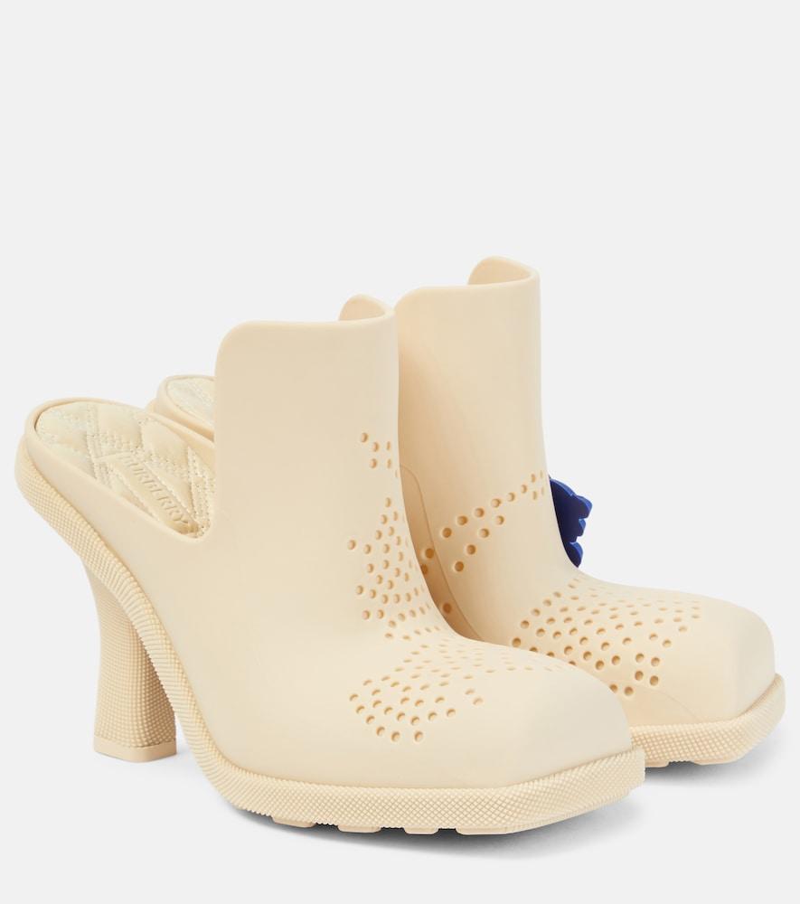 burberry highland rubber mules
