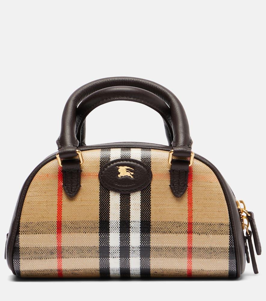 burberry highlands mini burberry check tote bag