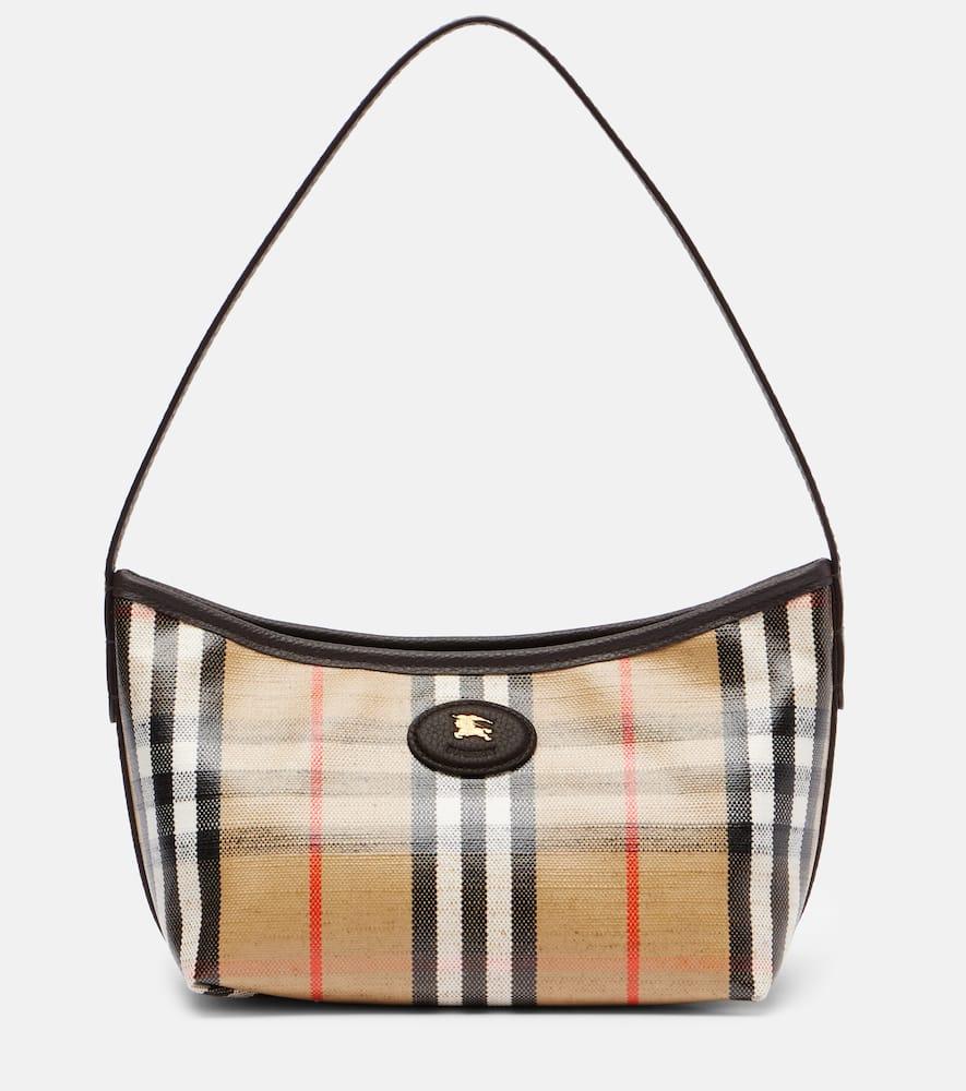 burberry highlands mini check shoulder bag