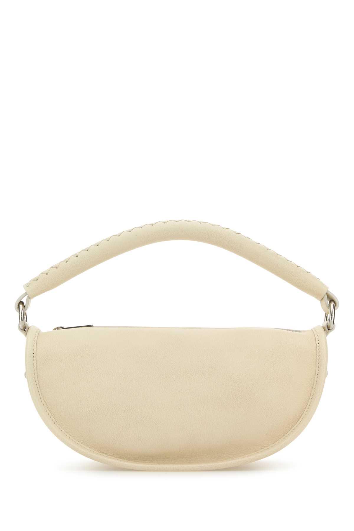 burberry ivory leather handbag