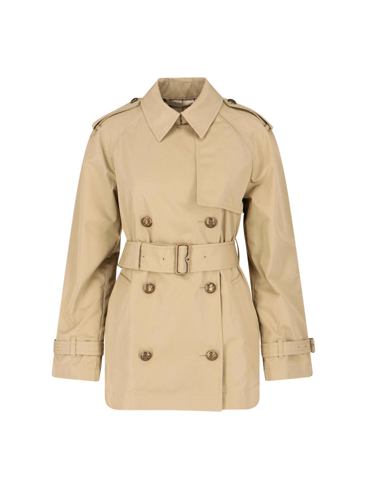 burberry jackets beige cotton - women