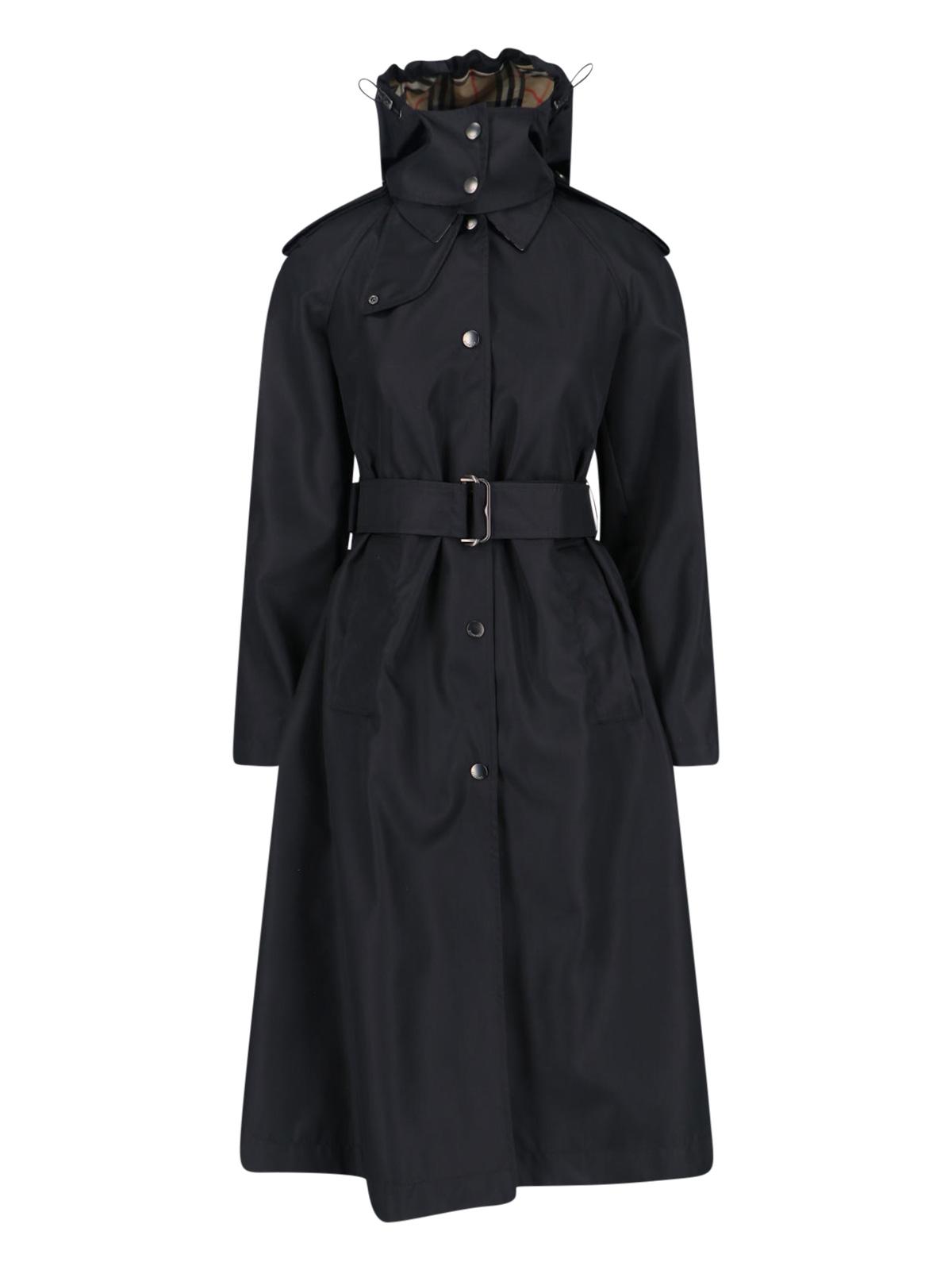 burberry jackets black polyamide - women