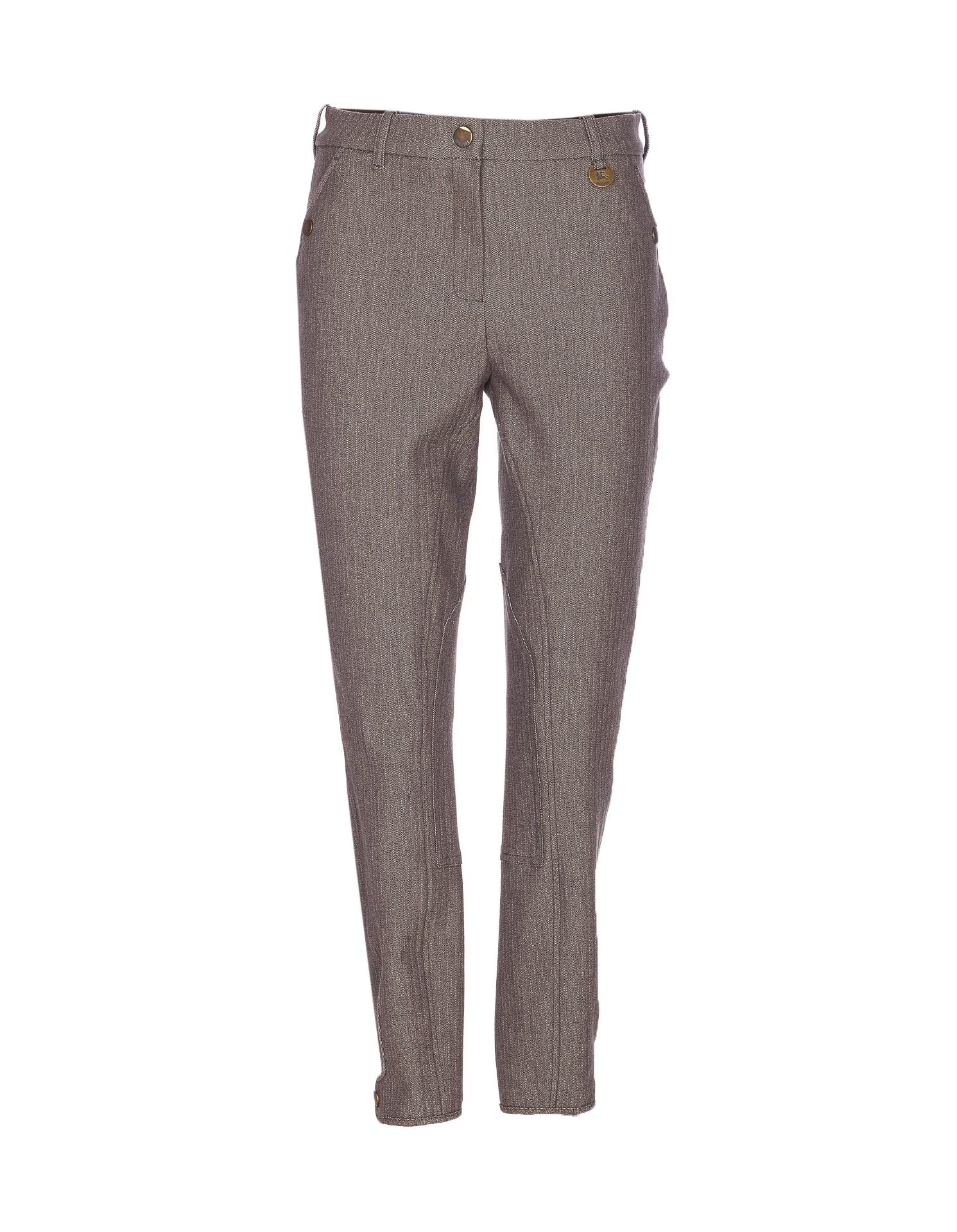 burberry johdpur pants stretch cotton with herringbone pattern