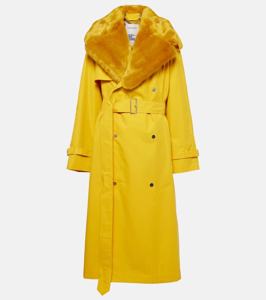 burberry kennington oversized gabardine trench coat