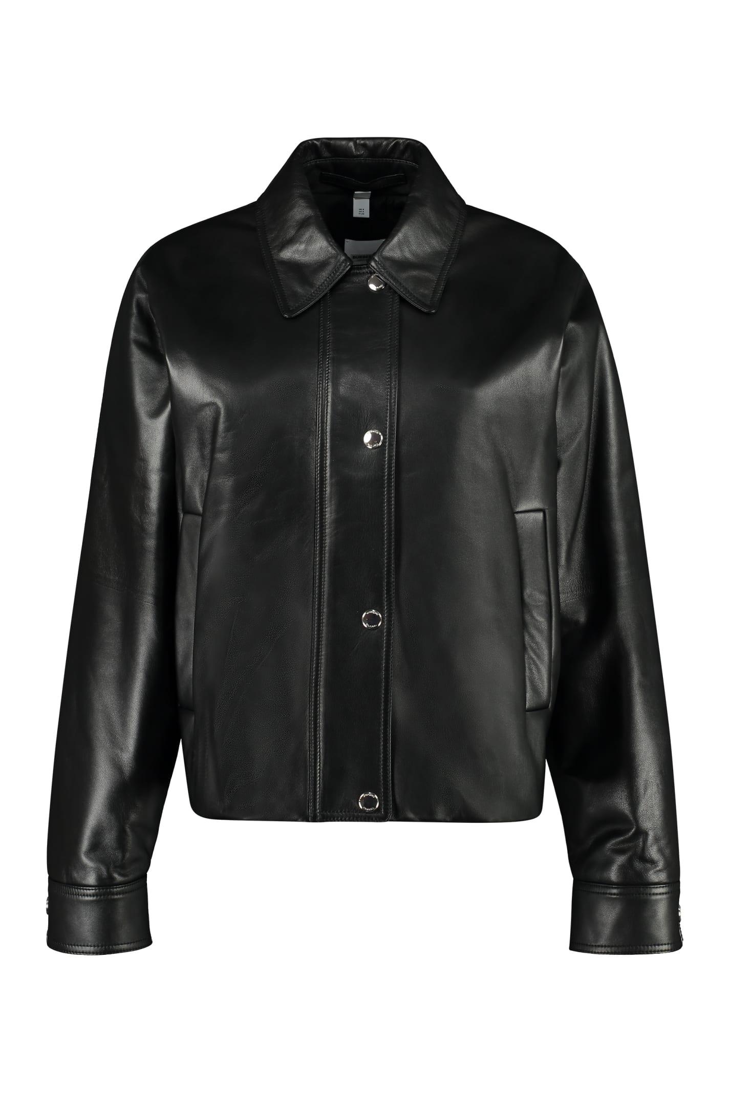 burberry lambskin bomber jacket