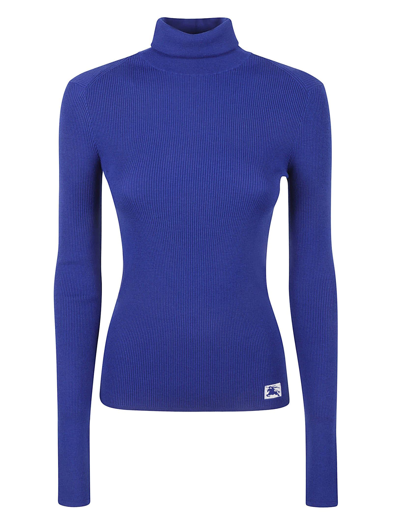 burberry logo detail slim turtleneck sweater