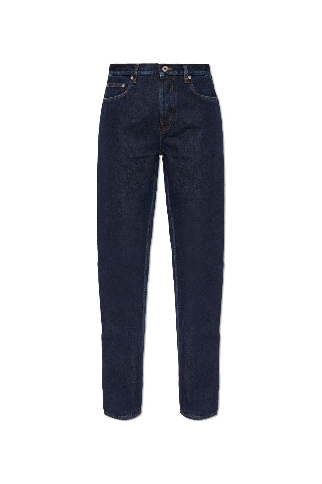 burberry logo patch straight-leg jeans
