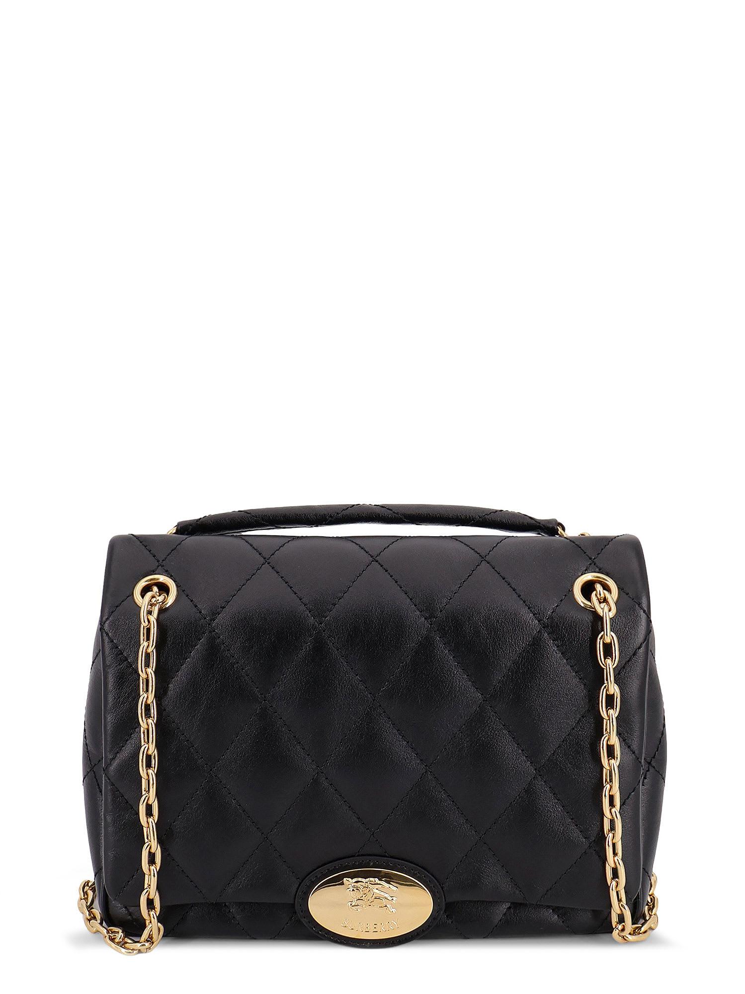 burberry matelassé leather shoulder bag