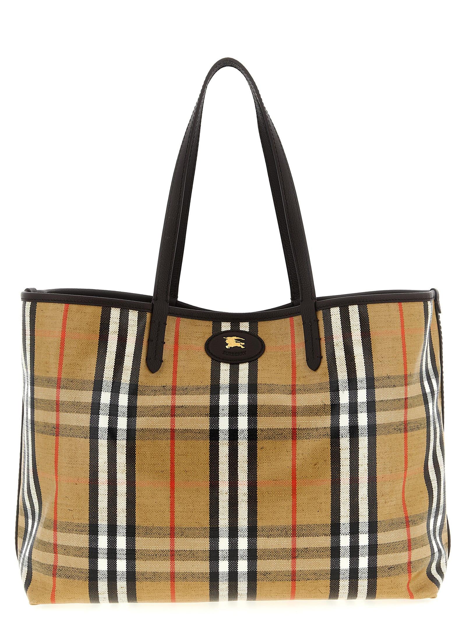 burberry medium highlands shopping bag