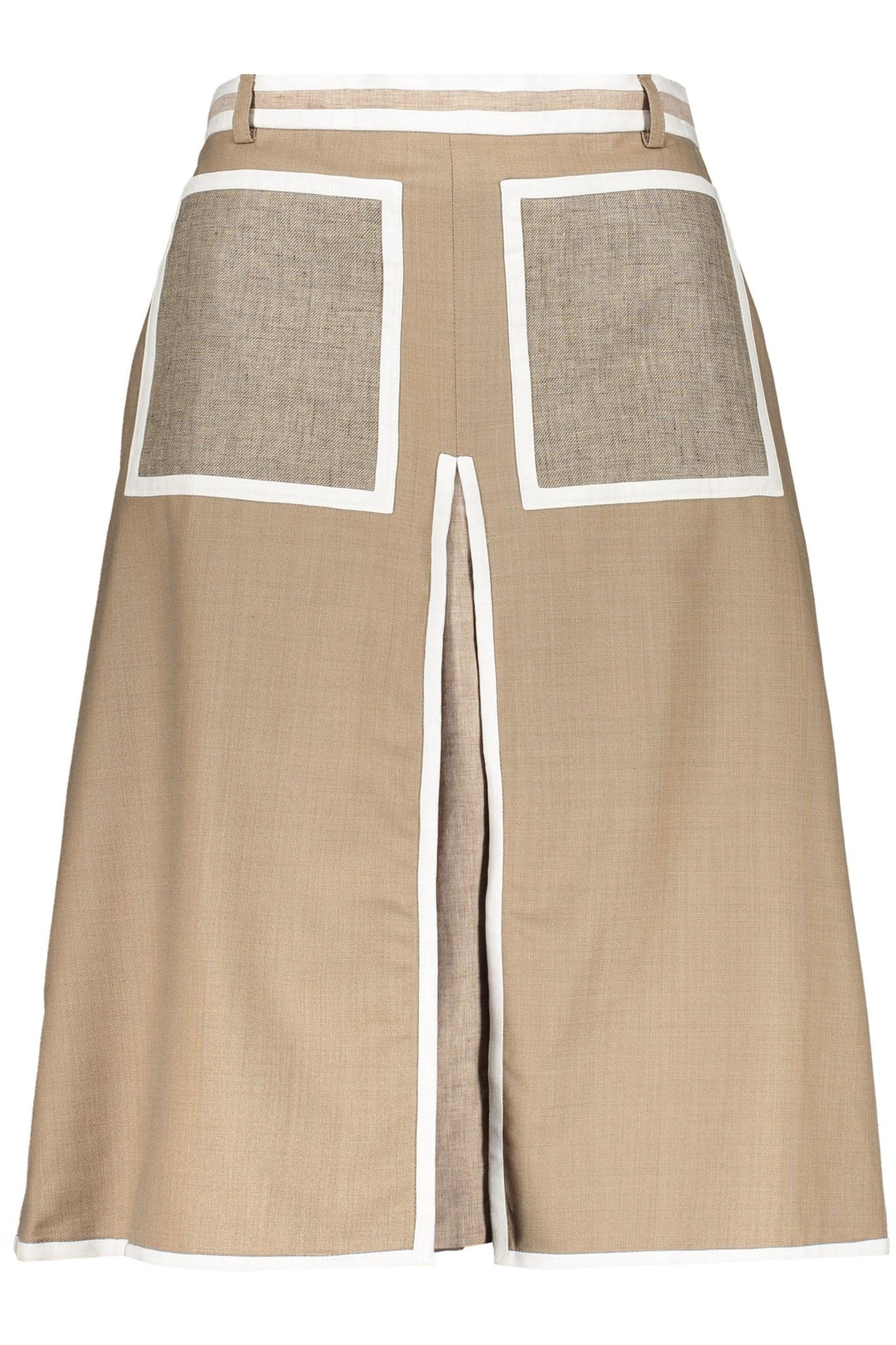burberry midi skirt