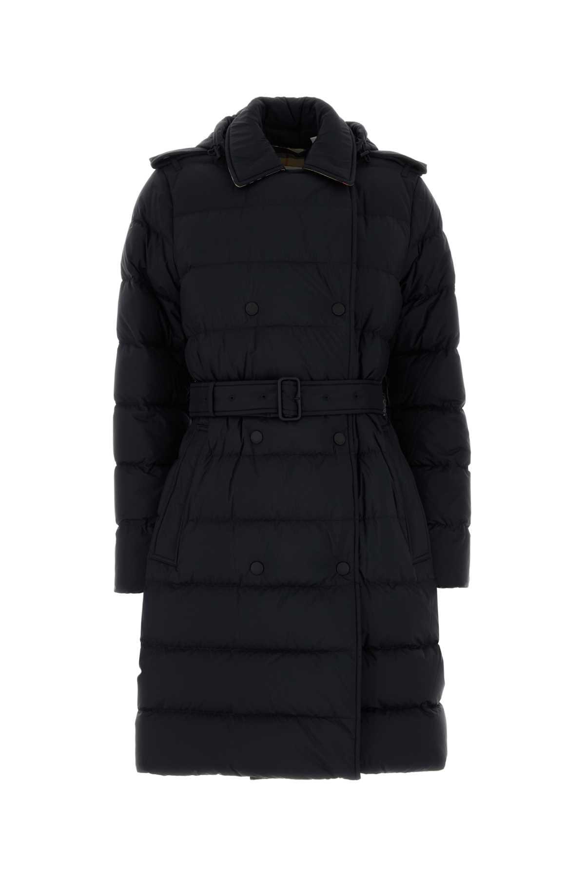 burberry midnight blue nylon down jacket