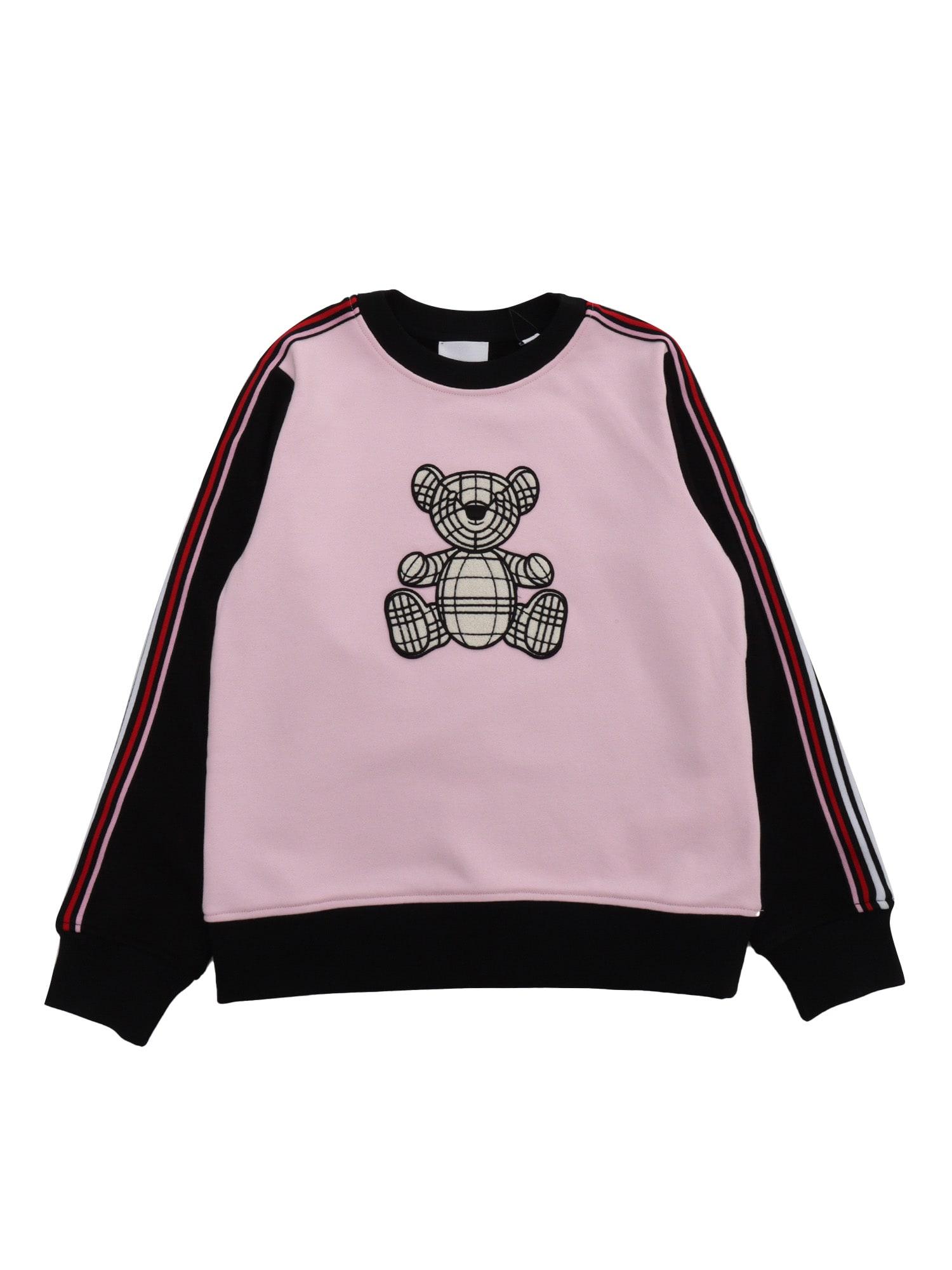 burberry pink and black sweatshirt