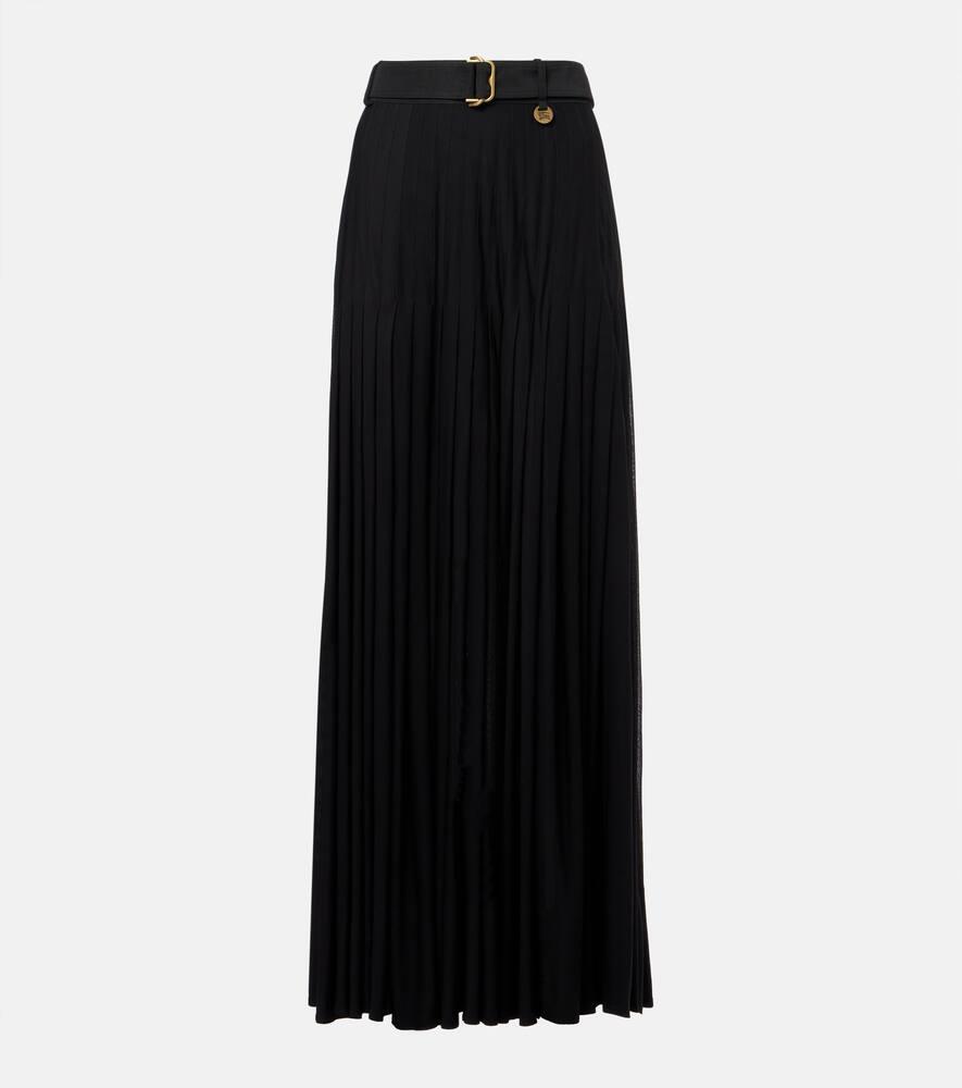 burberry pleated cotton