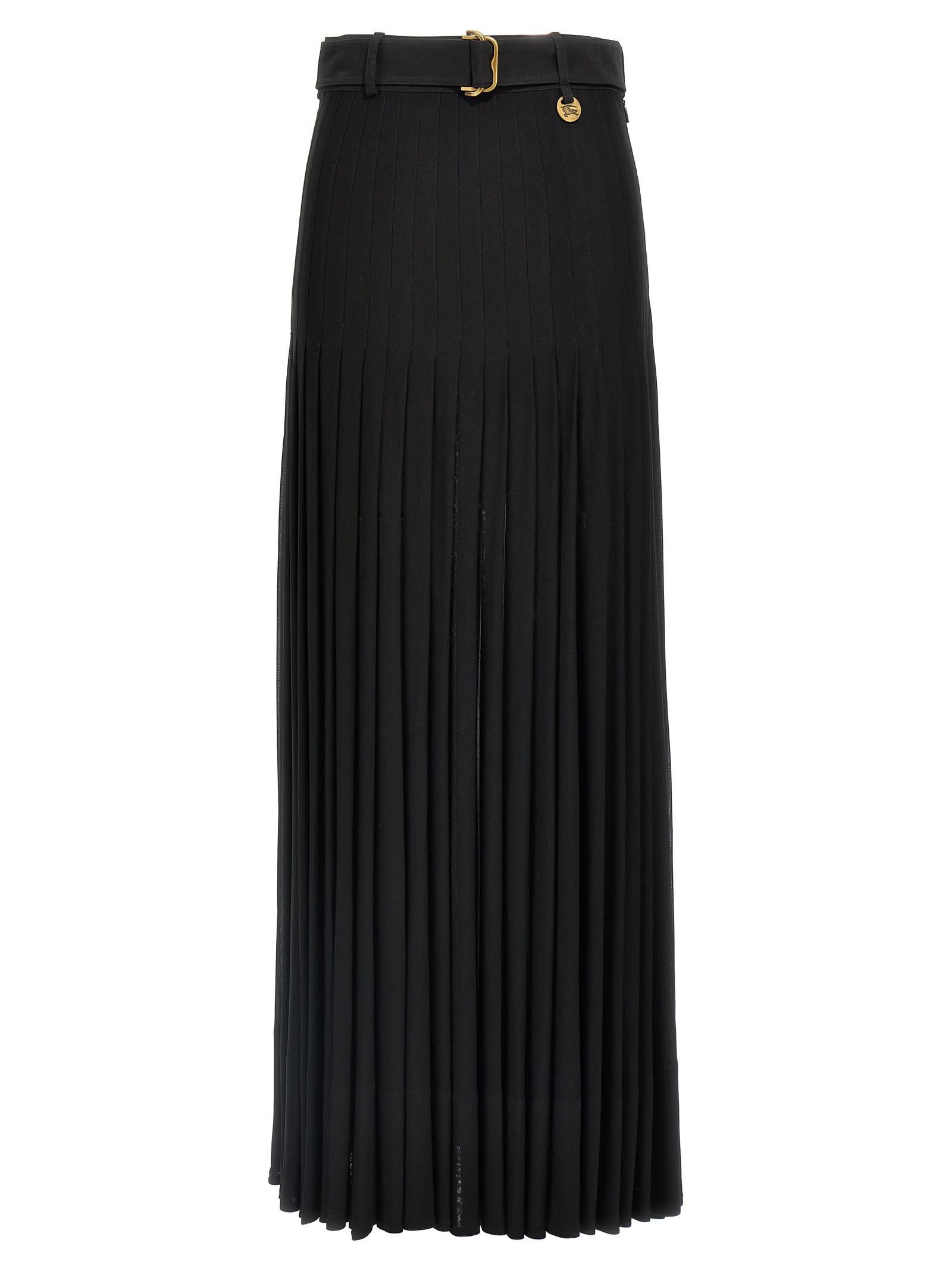 burberry pleated skirt