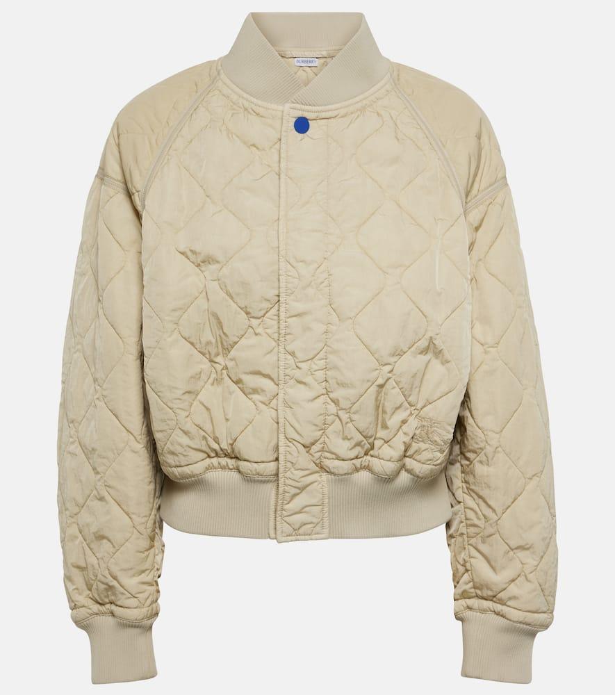 burberry quilted oversized bomber jacket