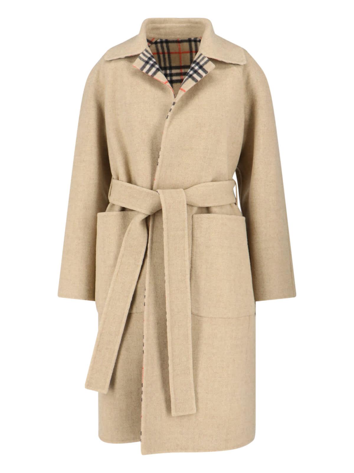 burberry reversible wool coat