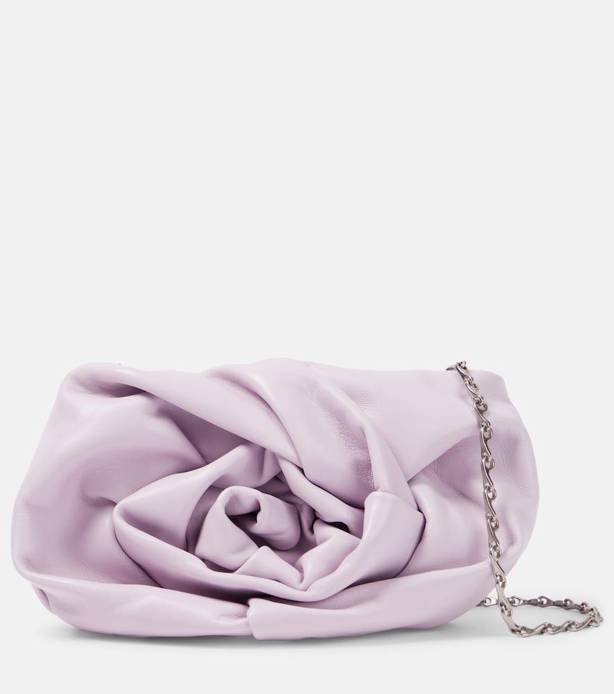 burberry rose leather clutch