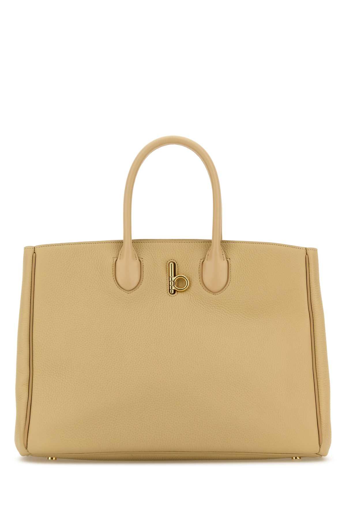 burberry sand leather medium rocking horse handbag