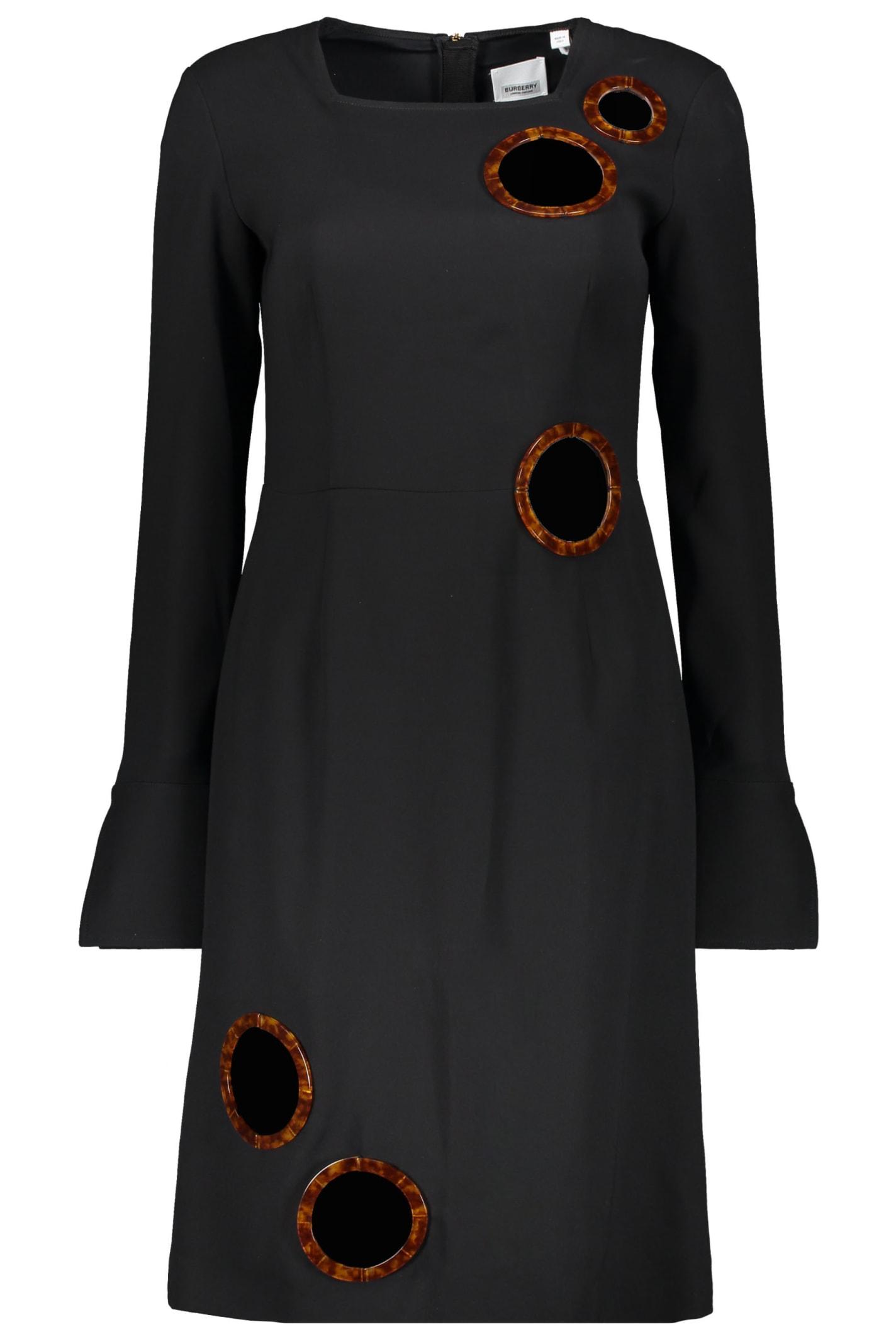 burberry silk dress with applications