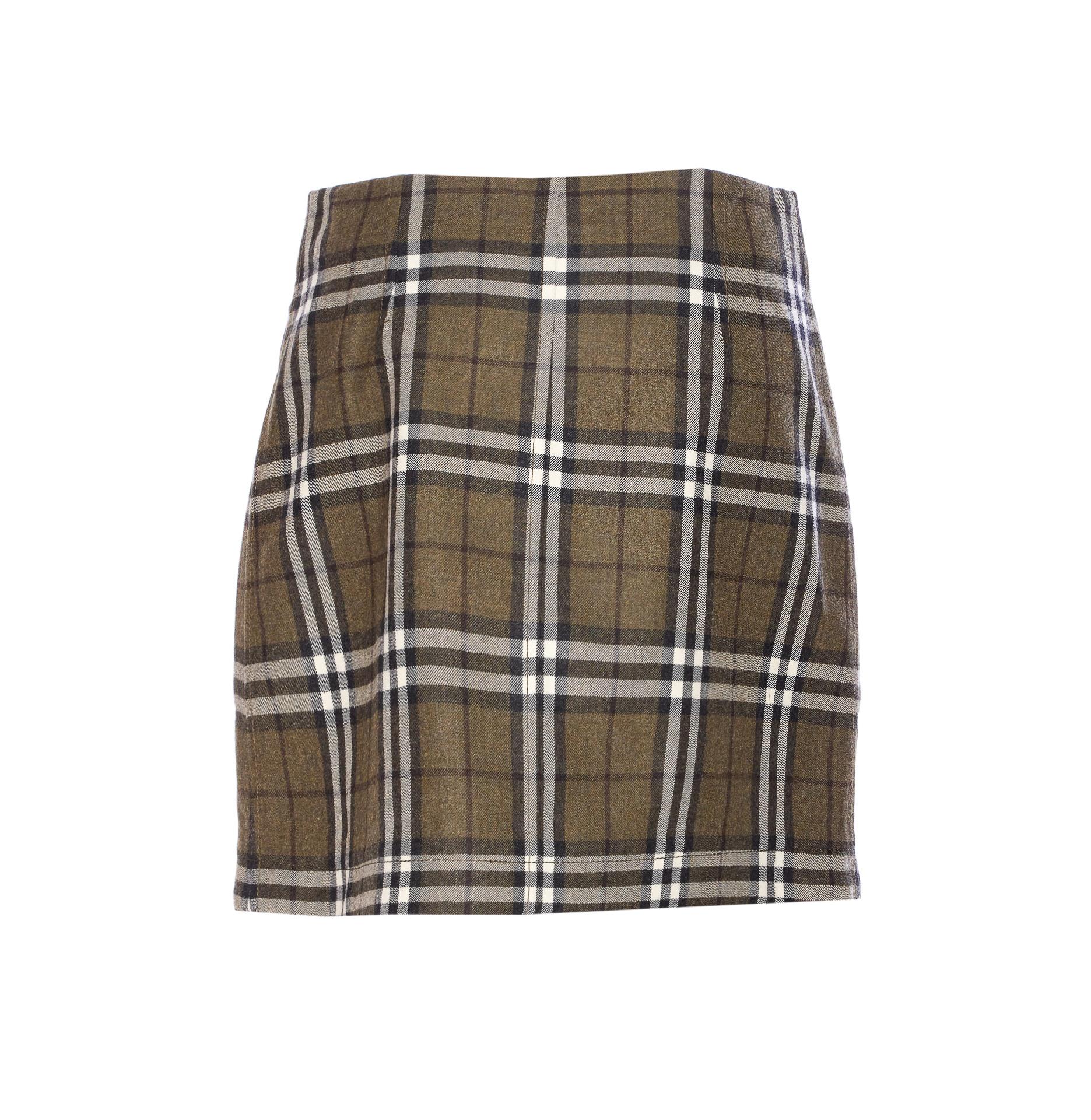 burberry skirts green wool - women