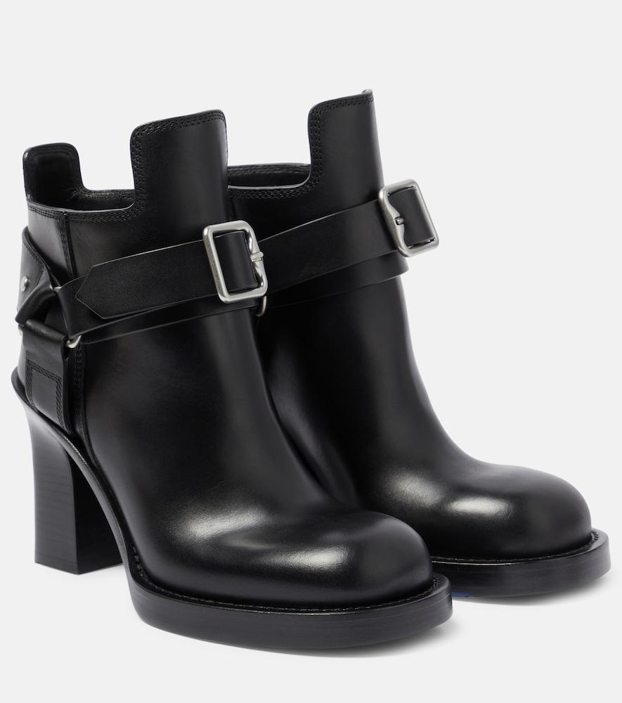 burberry stirrup leather ankle boots