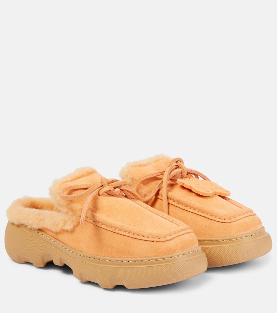 burberry stony suede mules