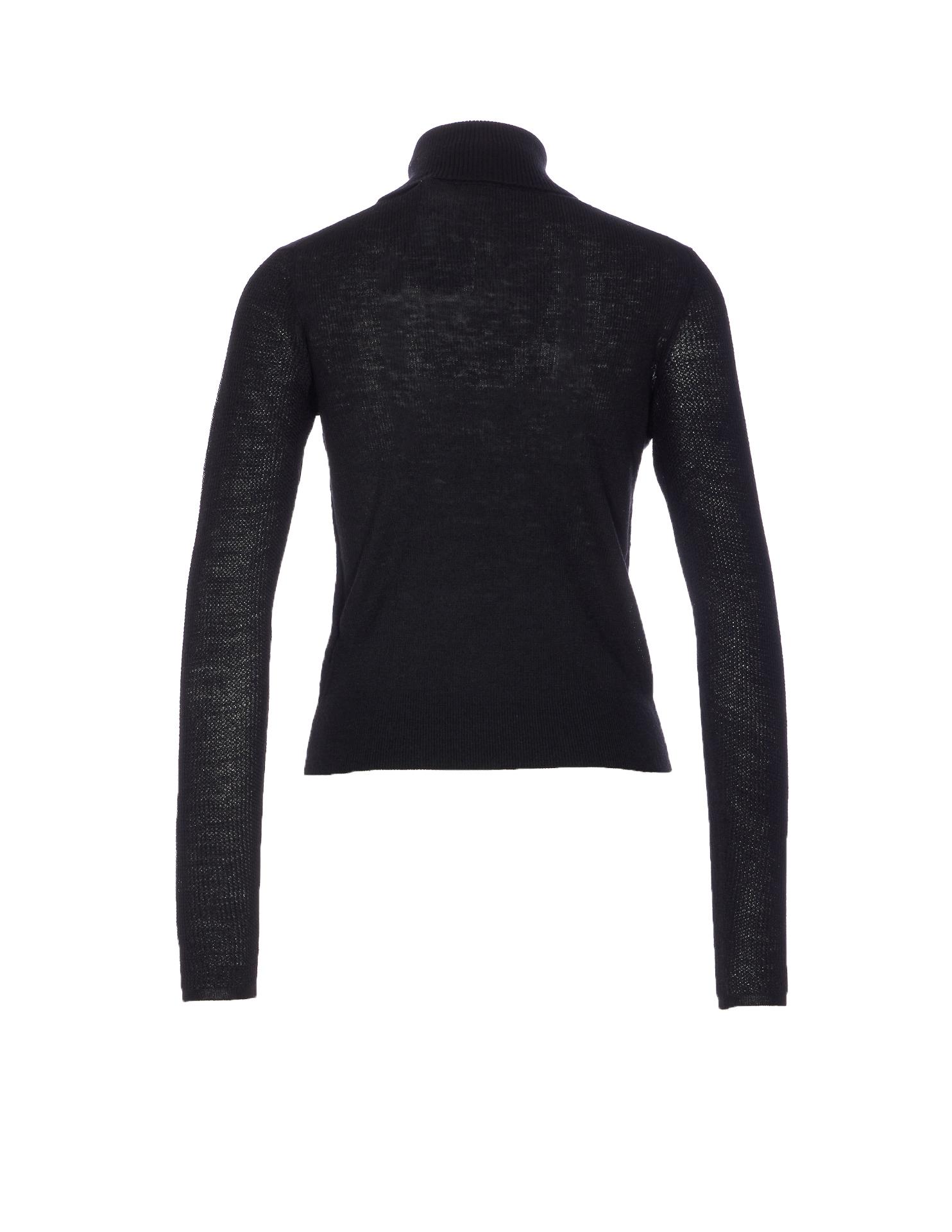burberry sweaters black alpaca wool - women