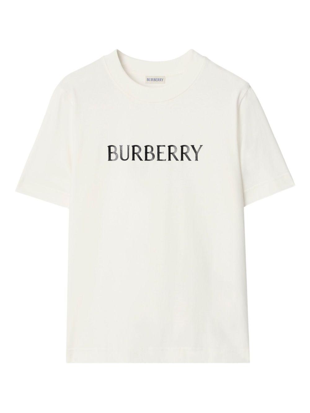 burberry t-shirts and polos white cotton - women