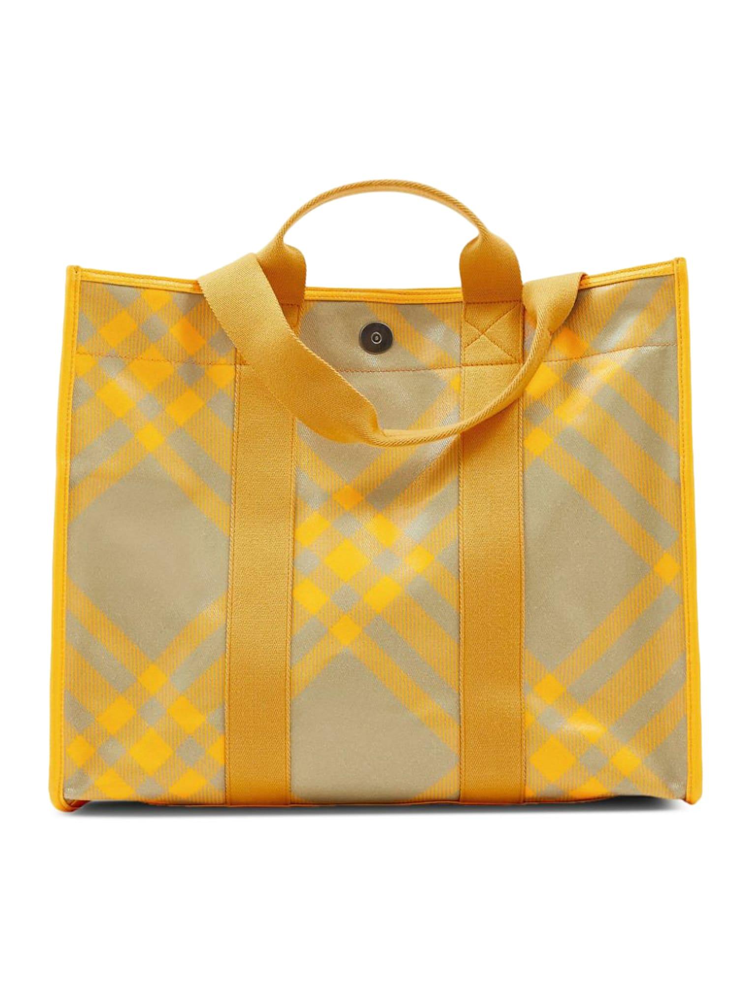 burberry tartan tote bag