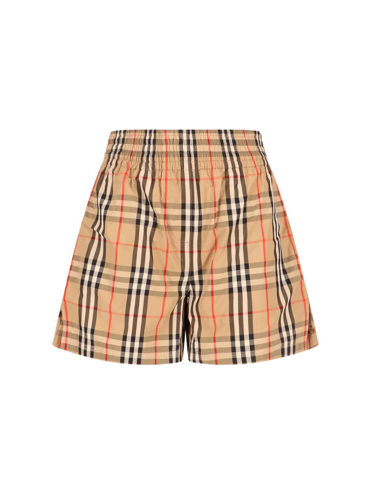 burberry trousers beige cotton - women