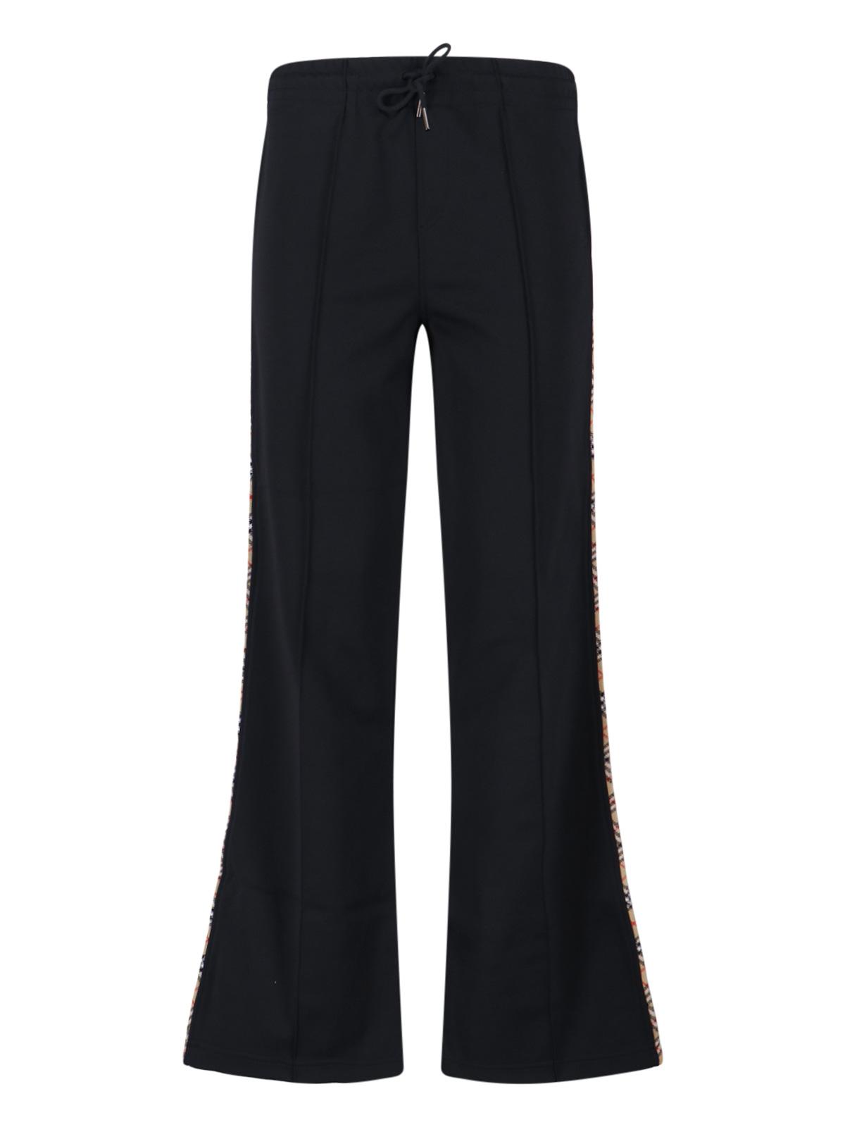 burberry trousers black - women