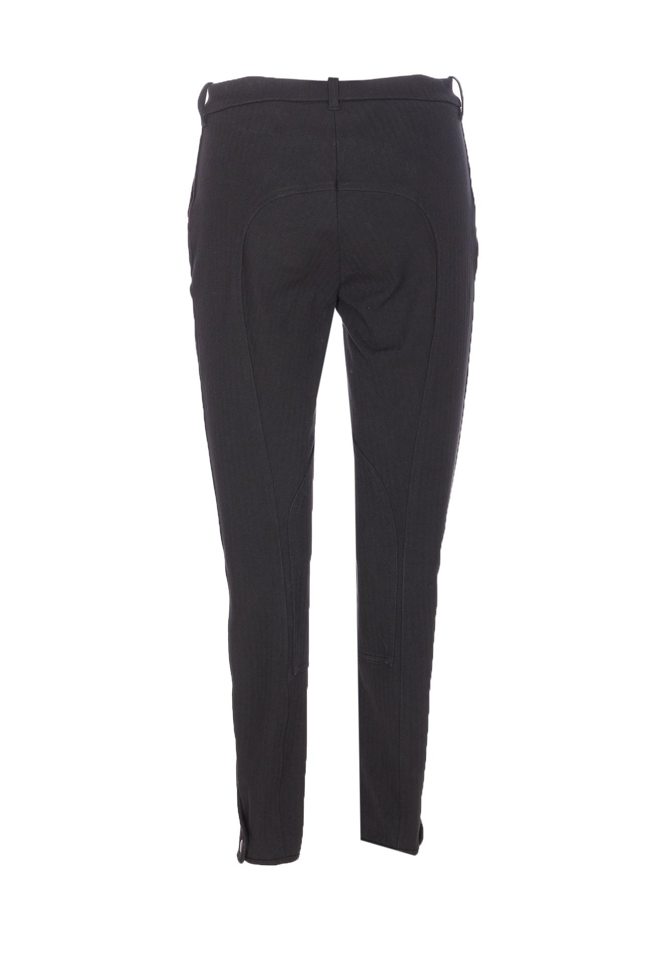 burberry trousers black cotton - women