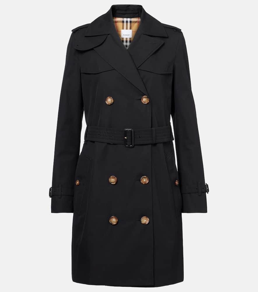 burberry waterloo cotton gabardine trench coat