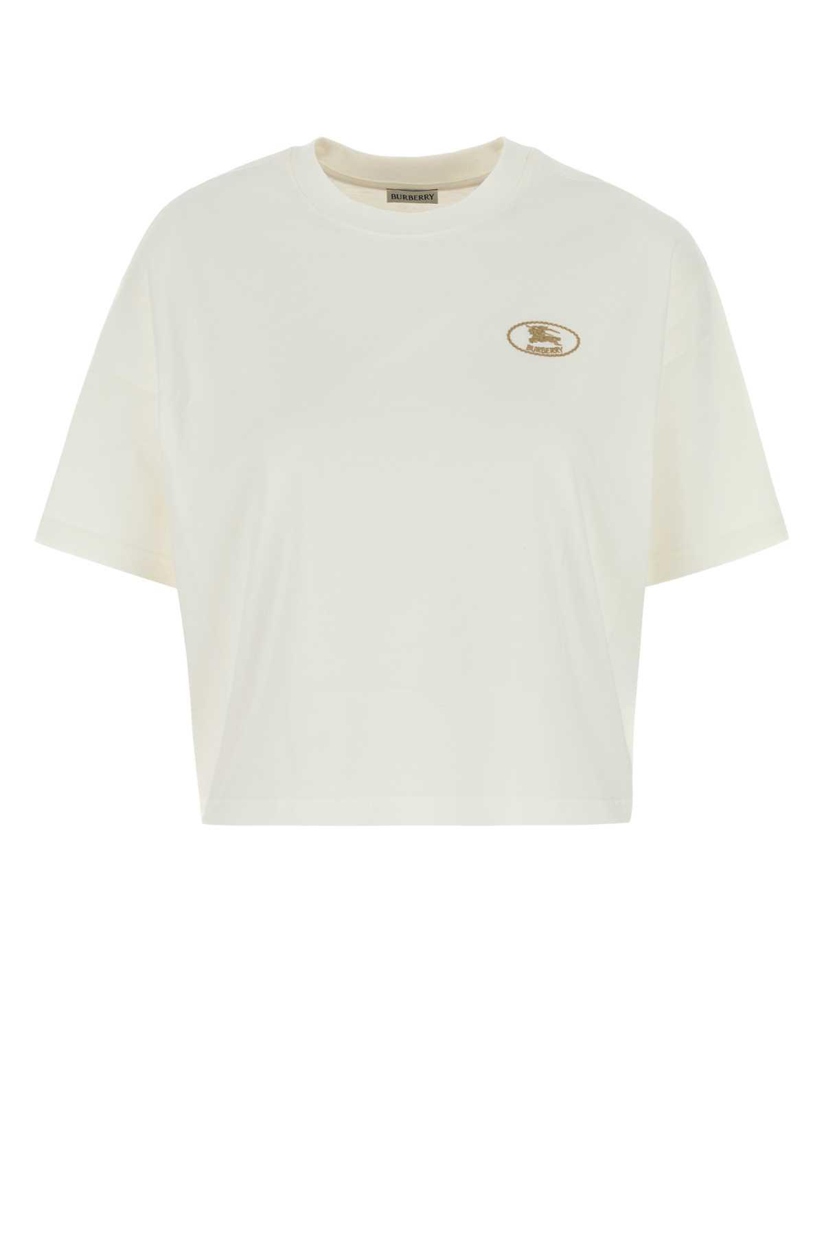 burberry white cotton t-shirt