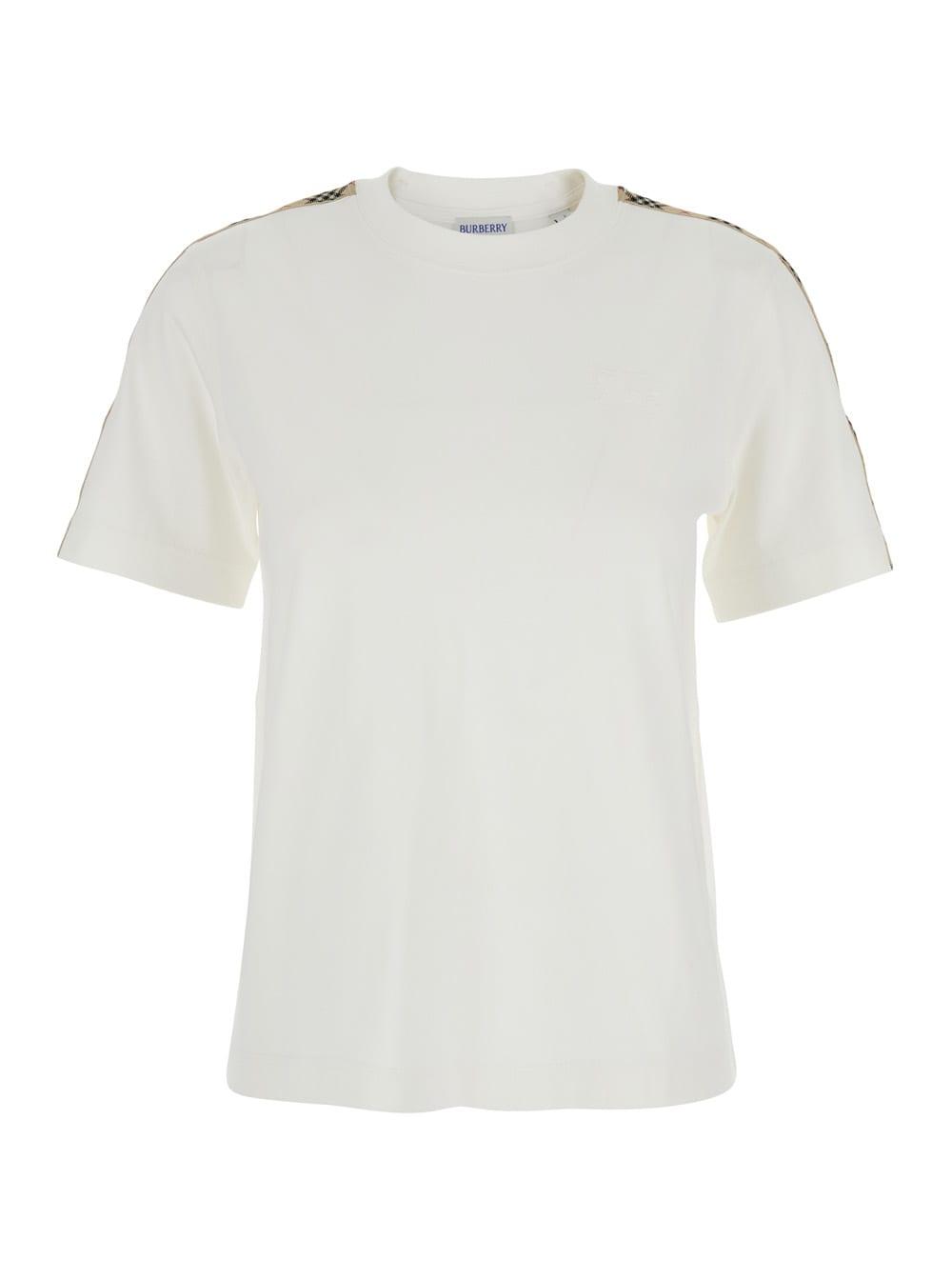 burberry white cotton t-shirt