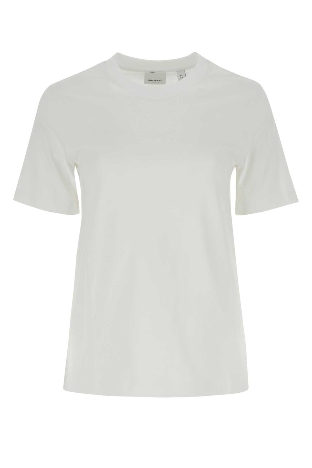 burberry white cotton t-shirt