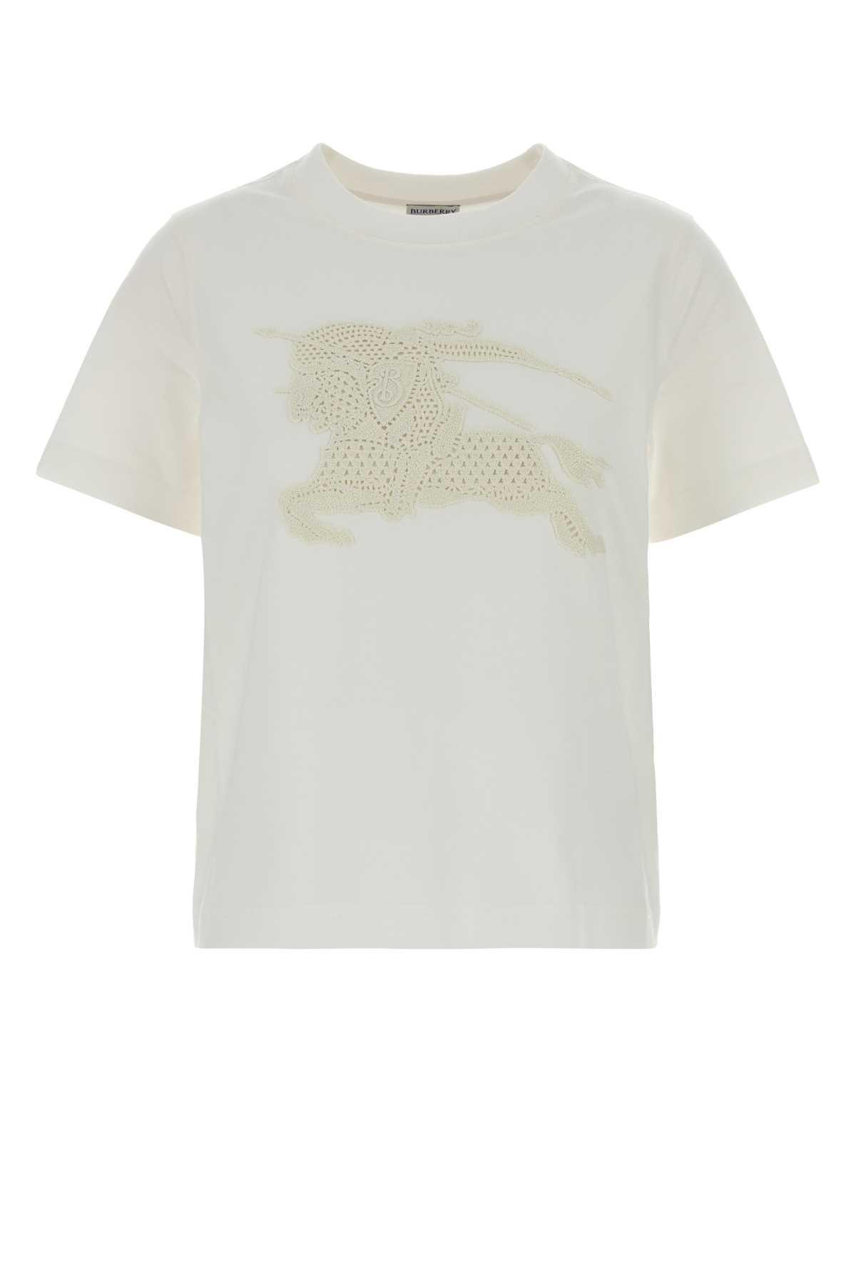 burberry white cotton t-shirt