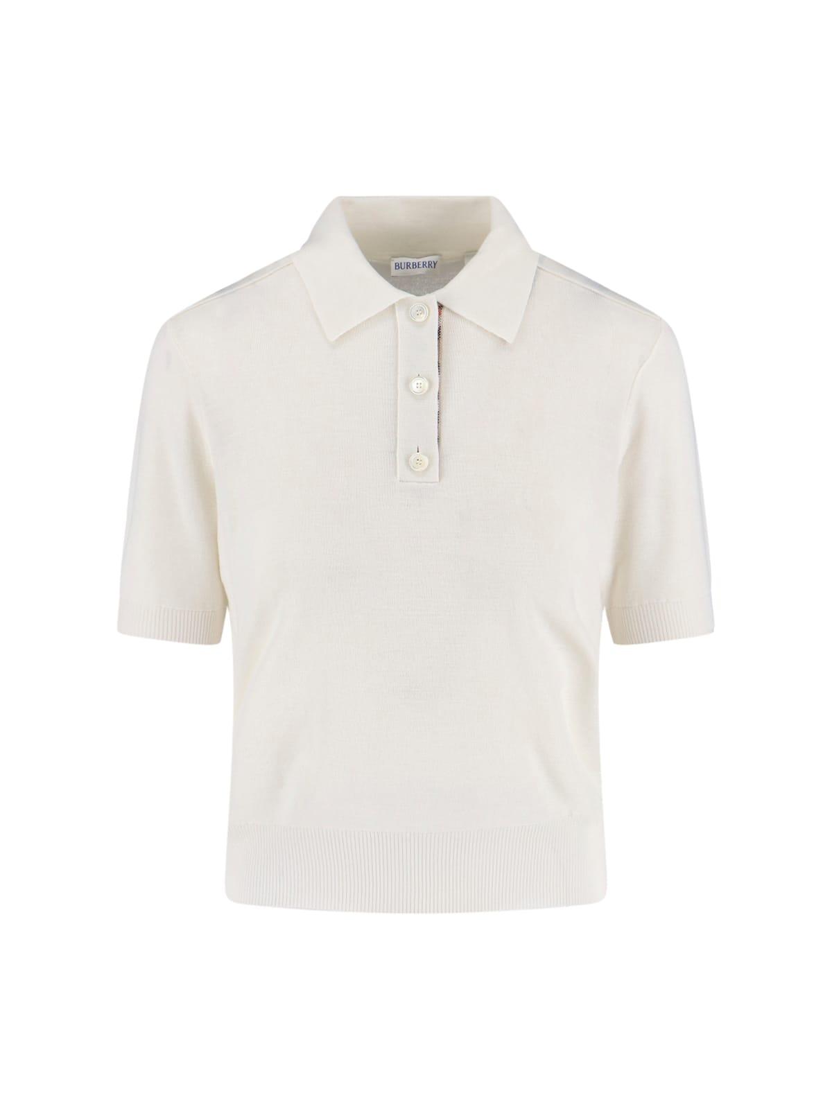burberry wool polo shirt