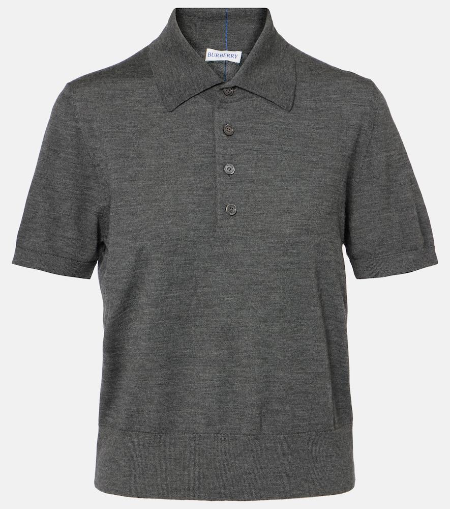 burberry wool polo shirt
