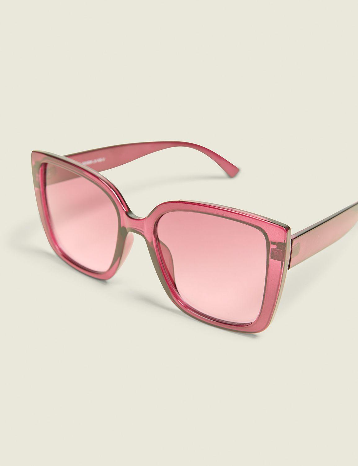 burgundy cateye sunglasses