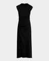 burke sleeveless draped maxi dress