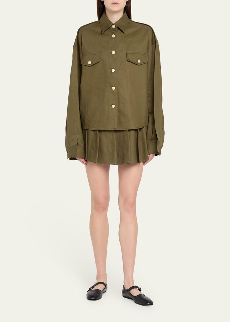 burns oversized button down shirt